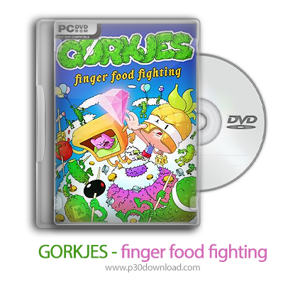 دانلود GORKJES - finger food fighting - بازی نبرد خوراکی های انگشتی