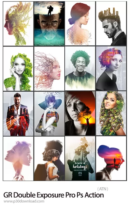 Graphicriver Double Exposure Customizer Pro Photoshop Action