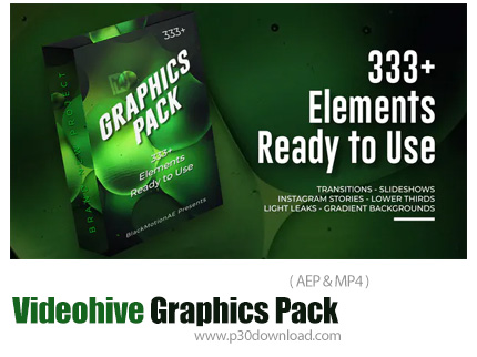 دانلود Videohive Graphics Pack - پک المان های گرافیکی افترافکت