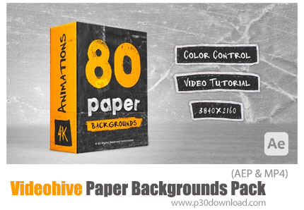 دانلود Paper Backgrounds Pack - پروژه افترافکت پک بک گراندهای کاغذی + آموزش