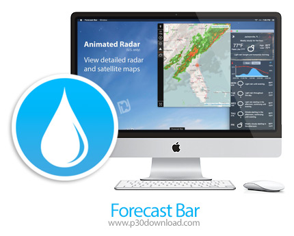 دانلود Forecast Bar v5.2.2 MacOS - نرم افزار پیش بینی وضعیت آب و هوا برای مک