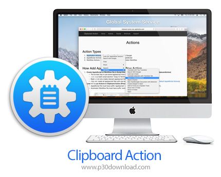 دانلود Clipboard Action v1.3.2 MacOS - نرم افزار مدیریت امن بر حافظه کلیپ بورد برای مک
