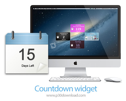 دانلود Countdown widget v6.3 MacOS - نرم افزار ویجت شمارش معکوس برای مک