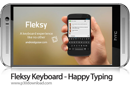 دانلود Fleksy + GIF Keyboard v10.2.1 - برنامه موبایل کیبورد حرفه ای