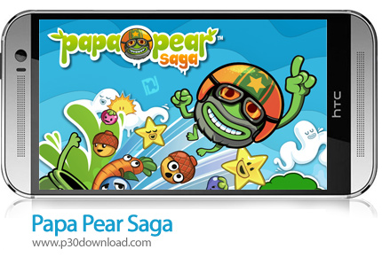 دانلود Papa Pear Saga v1.121.6 + Mod - بازی موبایل پرتاب گلابی
