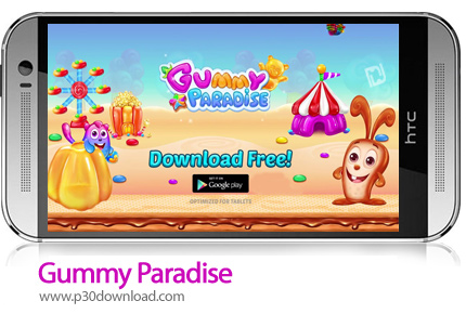 دانلود Gummy Paradise v1.5.2 + Mod - بازی موبایل بهشت جادویی