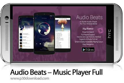 دانلود Audio Beats - Music Player Full v6.6.7 - نرم افزارموبایل پلیر صوتی گرافیکی و قدرتمند