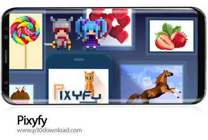 دانلود Pixyfy: Color by Number Coloring Book, Pixel Fun v2021.02.21 + Mod - بازی موبایل پیکسیفای