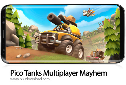دانلود Pico Tanks: Multiplayer Mayhem v44.2.1 + Mod - بازی موبایل تانک های پیکو