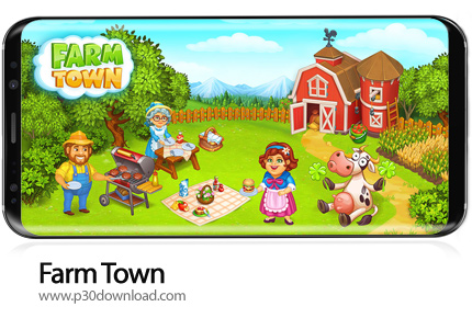 دانلود Farm Town: Happy farming Day & food farm game City v3.46 + Mod - بازی موبایل مزرعه شهر: زراعت
