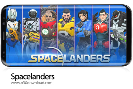 دانلود Spacelanders: 3D Sci-Fi Shooter RPG v1.3.8 + Mod - بازی موبایل سفینه فضایی