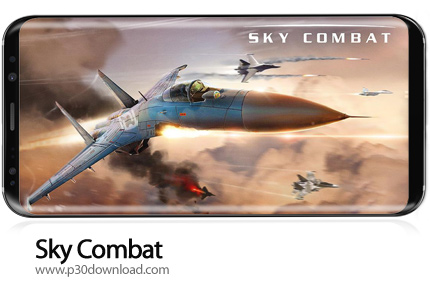دانلود Sky Combat: war planes online simulator PVP v4.2 + Mod - بازی موبایل نبرد آسمانی