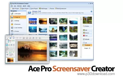 دانلود Nufsoft Ace Pro Screensaver Creator 3.90.31.25 ساخت اسکرین سیور