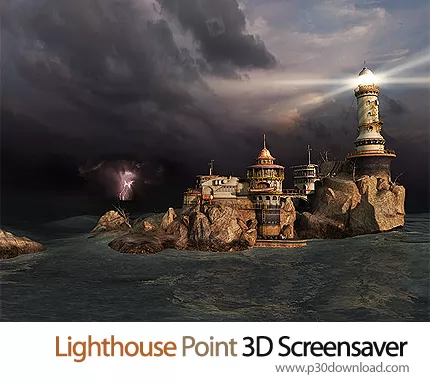 دانلود Lighthouse Point 3D Screensaver 1.1 b3 اسکرین سیور فانوس دریایی