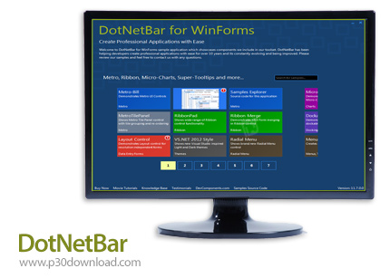 دانلود DevComponents DotNetBar for Windows Forms v14.1.0.18 - کامپوننت های قدرتمند برنامه نویسی Net.