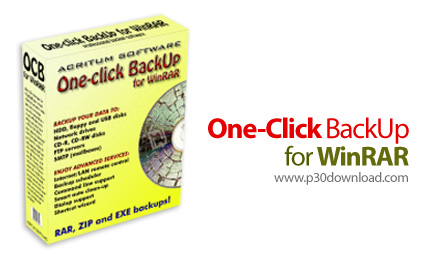 دانلود One-Click BackUp for WinRAR v3.01 - نرم افزار بکاپ گیری سریع از آرشیو های فشرده