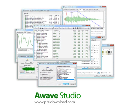 دانلود FMJ-Software Awave Studio v12.4.0.0 - نرم افزار ویرایش و تبدیل فرمت فایل های صوتی
