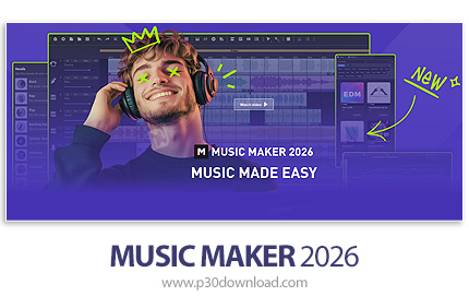 دانلود MAGIX Music Maker 2026 Premium v34.0.0.6 - نرم افزار ساخت و ویرایش آهنگ