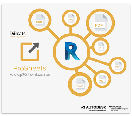 دانلود DiRoots ProSheets v2.2.1.0 - افزونه رویت برای خودکارسازی فرآیند چاپ و خروجی گرفتن از شیتها و