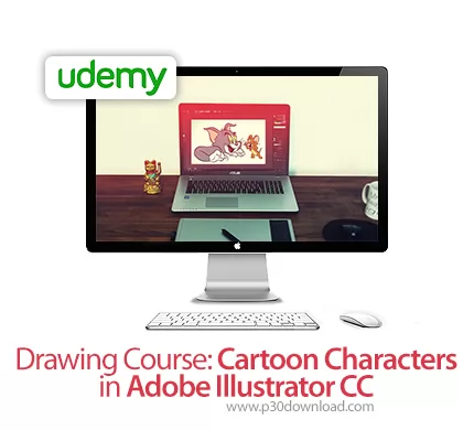 دانلود Udemy Drawing Course: Cartoon Characters in Adobe Illustrator CC ...