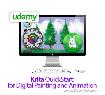 دانلود Udemy Krita QuickStart: for Digital Painting and Animation - آموزش سریع نقاشی دیجیتال و انیمی
