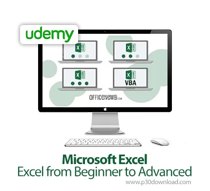 دانلود Udemy Microsoft Excel Excel from Beginner to Advanced آموزش