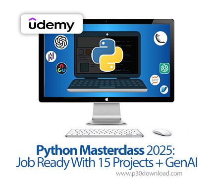 دانلود Python Masterclass 2025: Job Ready With 15 Projects + GenAI - آموزش پایتون