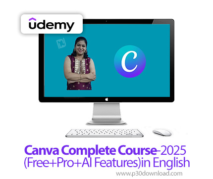 دانلود Canva Complete Course-2025 (Free+Pro+AI Features)in English - آموزش کامل کانوا
