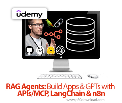 دانلود RAG Agents: Build Apps & GPTs with APIs/MCP, LangChain & n8n - آموزش لنگچین و ان۸ان