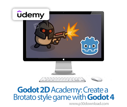 دانلود Godot 2D Academy: Create a Brotato style game with Godot 4 - آموزش گودو دو بعدی