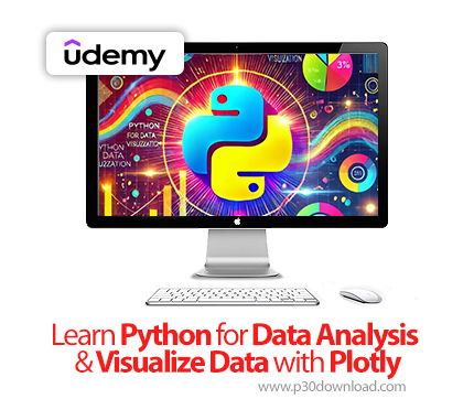 دانلود Learn Python for Data Analysis & Visualize Data with Plotly - آموزش پایتون و پلاتلی