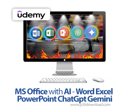 دانلود MS Office with AI - Word Excel PowerPoint ChatGpt Gemini - آموزش مایکروسافت آفیس
