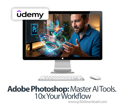 دانلود Adobe Photoshop: Master AI Tools. 10x Your Workflow - آموزش ادوبی فتوشاپ