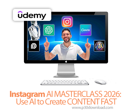 دانلود Instagram AI MASTERCLASS 2026: Use AI to Create CONTENT FAST - آموزش هوش مصنوعی برای اینستاگر