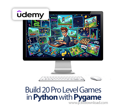 دانلود Build 20 Pro Level Games in Python with Pygame - آموزش پیگیم
