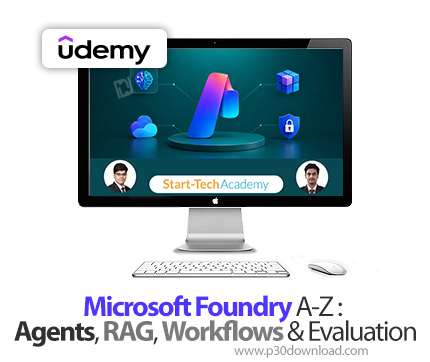 دانلود Microsoft Foundry A-Z : Agents, RAG, Workflows & Evaluation - آموزش مایکروسافت فاندری