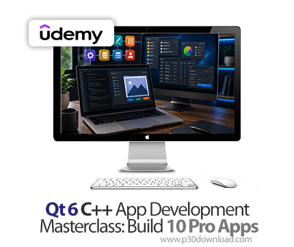 دانلود Qt 6 C++ App Development Masterclass: Build 10 Pro Apps - آموزش کیوتی ۶ سیپلاسپلاس
