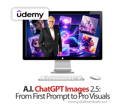 دانلود A.I. ChatGPT Images 2.5: From First Prompt to Pro Visuals - آموزش چتجیپیتی