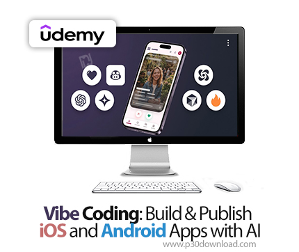 دانلود No Code App Development: Build & Launch iOS/Android Apps - آموزش وایب کدینگ
