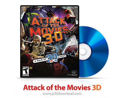 دانلود Attack of the Movies 3D WII, XBOX 360 - بازی حمله از فیلم های سه بعدی برای وی و ایکس باکس 360