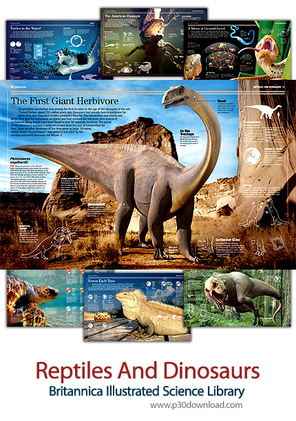 دانلود کتاب دایرة المعارف مصور بریتانیکا: خزندگان و دایناسورها