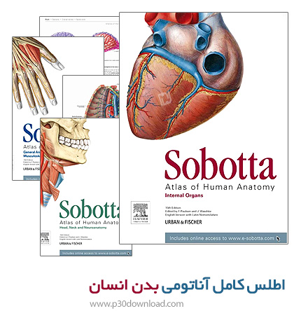 دانلود Sobotta Atlas of Human Anatomy 15th Edition - کتاب اطلس کامل آناتومی بدن انسان زوبوتا