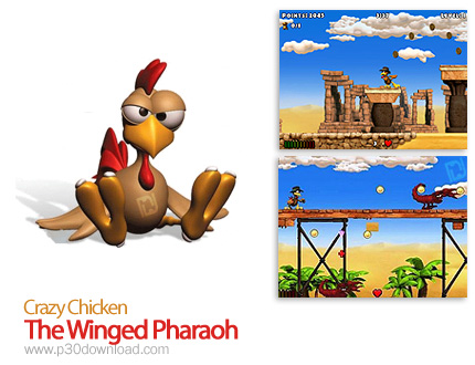 دانلود Crazy Chicken The Winged Pharaoh - بازی جوجه دیوانه