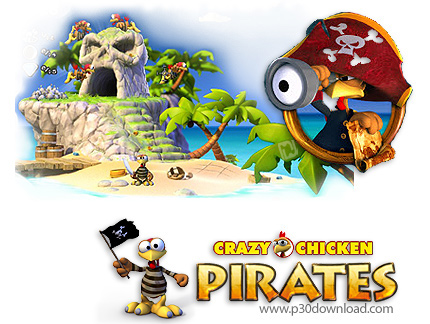 دانلود Crazy Chicken: Pirates - بازی جوجه دیوانه، دزدان دریایی