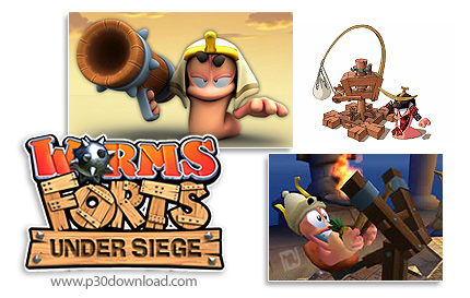 دانلود Worms Forts: Under Siege - بازی قلعه کرم ها: تحت محاصره