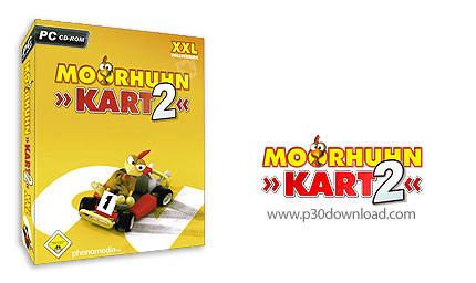 دانلود Moorhuhn/Crazy Chicken Kart v2 - بازی جوجه خروس دیوانه در مسابقات ماشین سواری
