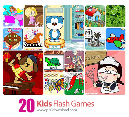 دانلود Collection of Kids Flash Games - مجموعه بازی های فلش، بازی های خردسالان و کودکان