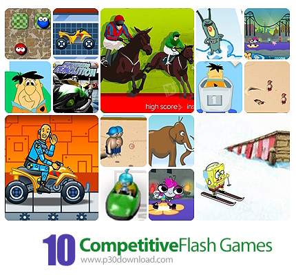 دانلود Collection of Competitive Flash Games - مجموعه بازی های فلش، بازی های رقابتی و مسابقه ای