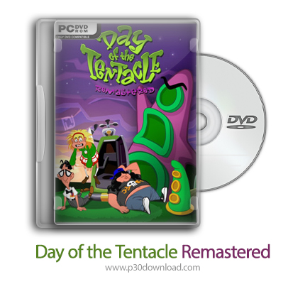 دانلود Day of the Tentacle Remastered - بازی هجوم هیولای بنفش