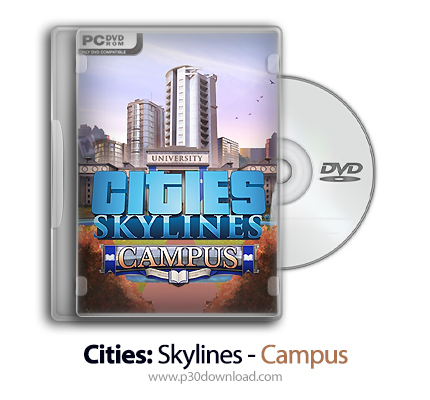دانلود Cities: Skylines - Campus + Update v1.12.1-f2-CODEX - بازی شهرها: چشم انداز افق - محیط دانشکد
